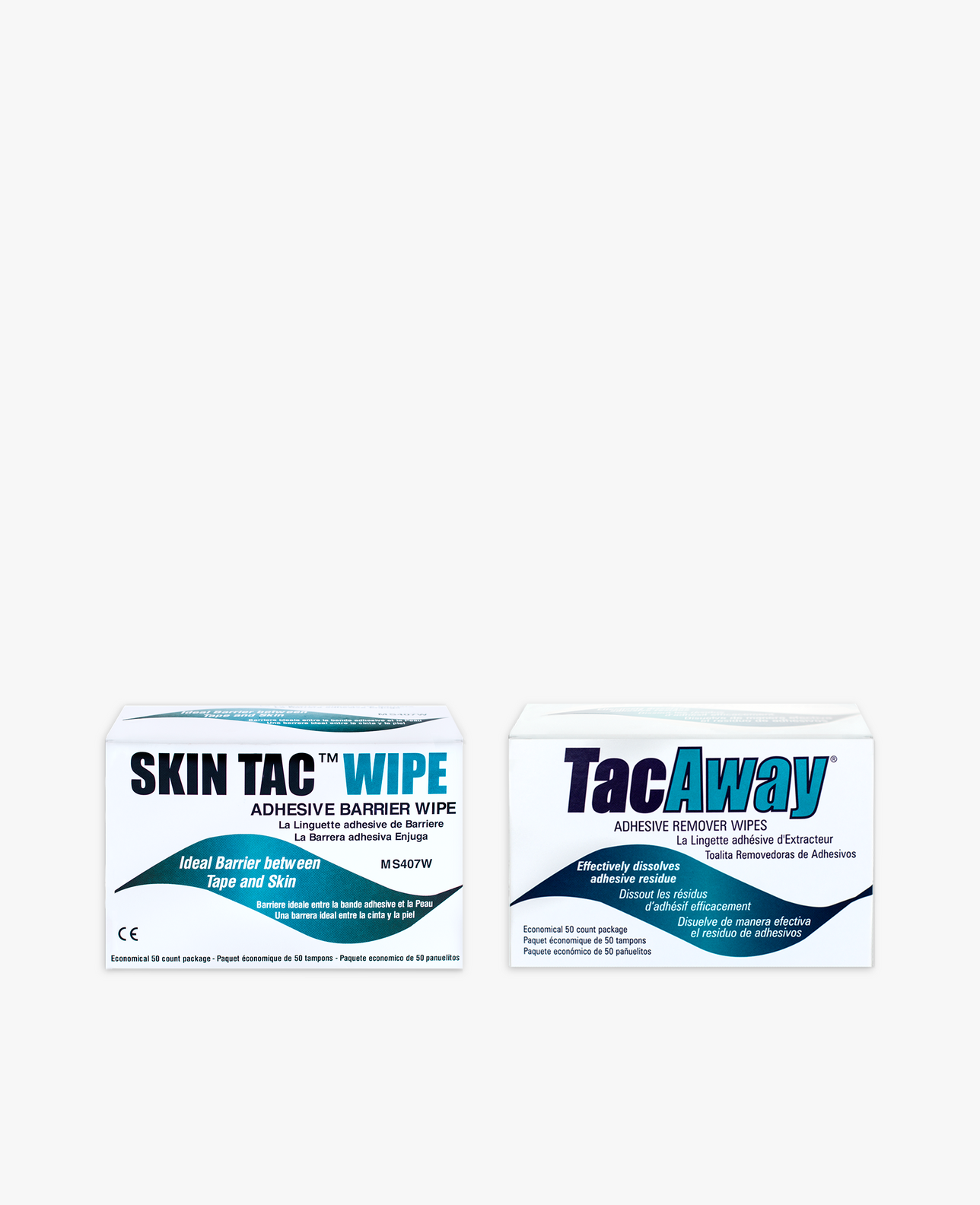 Skin Tac Adhesive Barrier Wipes-50 ct. Box